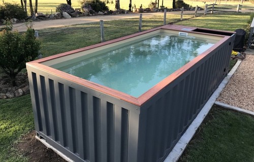 Shipping container swimming - shipping,